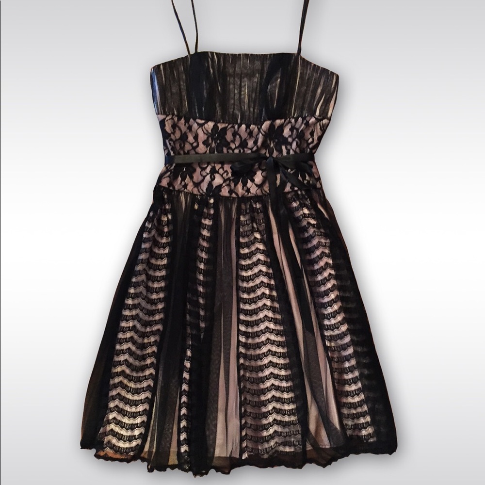 Black lace dress
